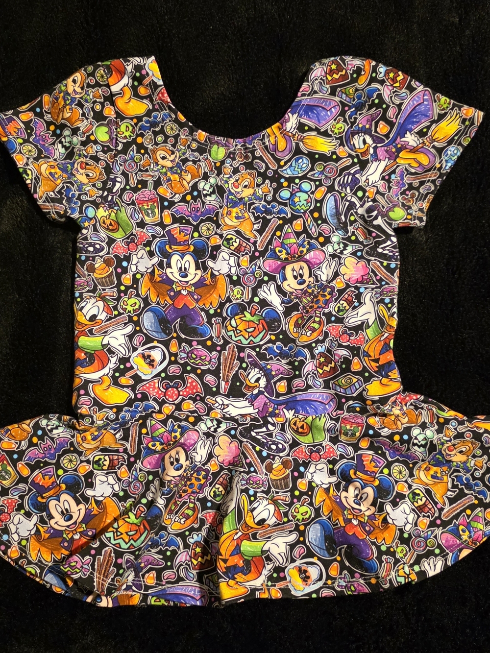 Disney Halloween 5T Girls Peplum Top